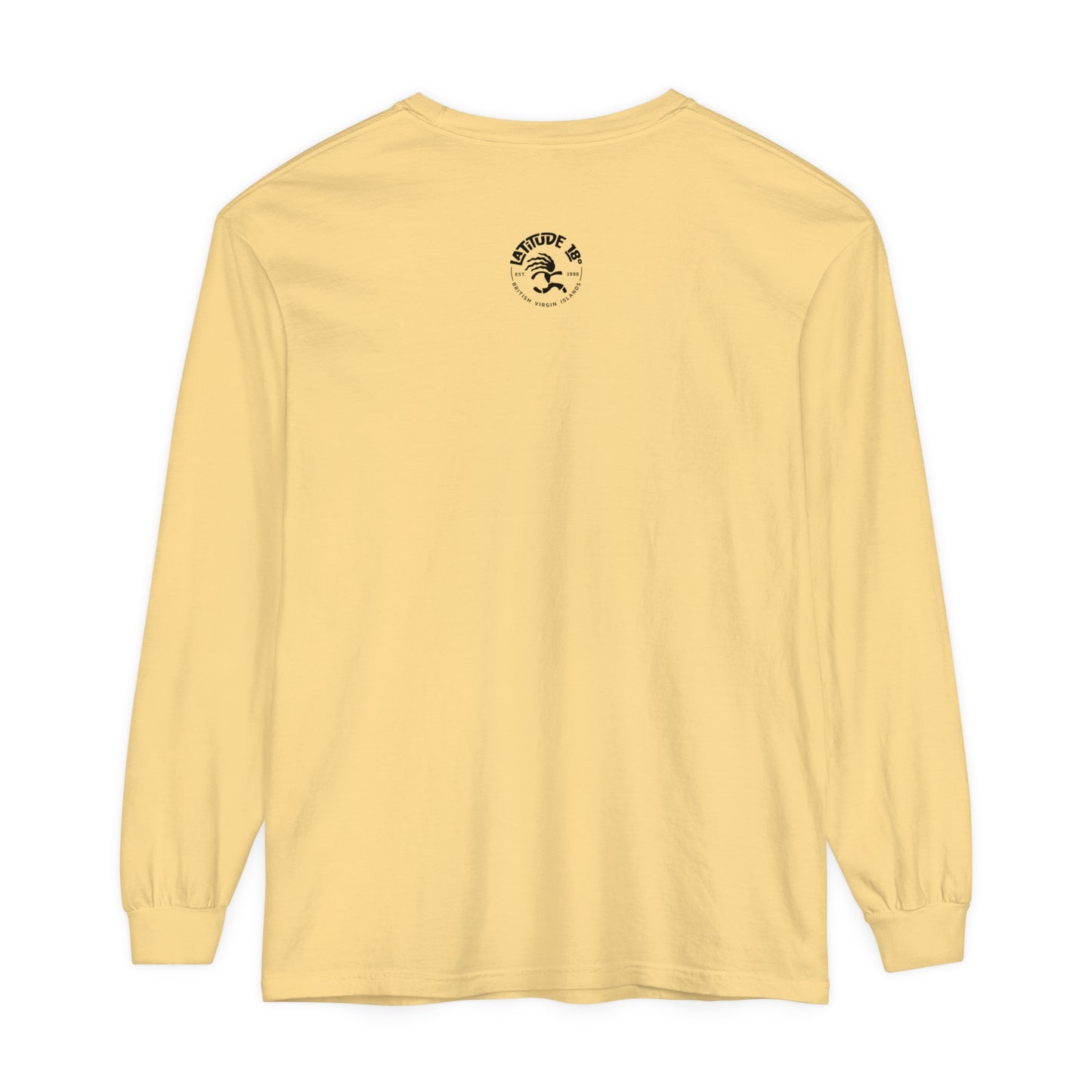 "Surf Club Tortola" Unisex Garment-dyed Long Sleeve T-Shirt