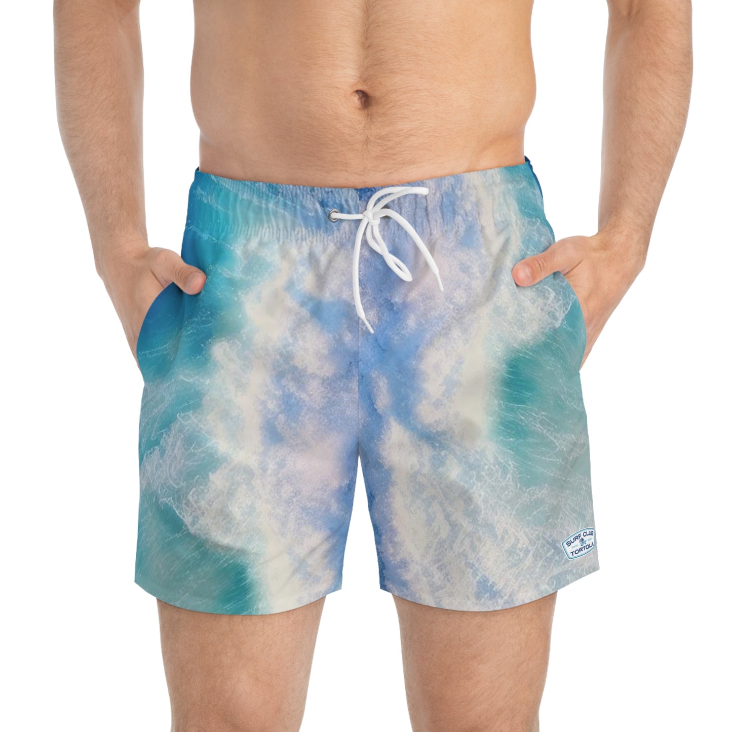 "Surf Club Tortola All Over Wave” Swim Trunks