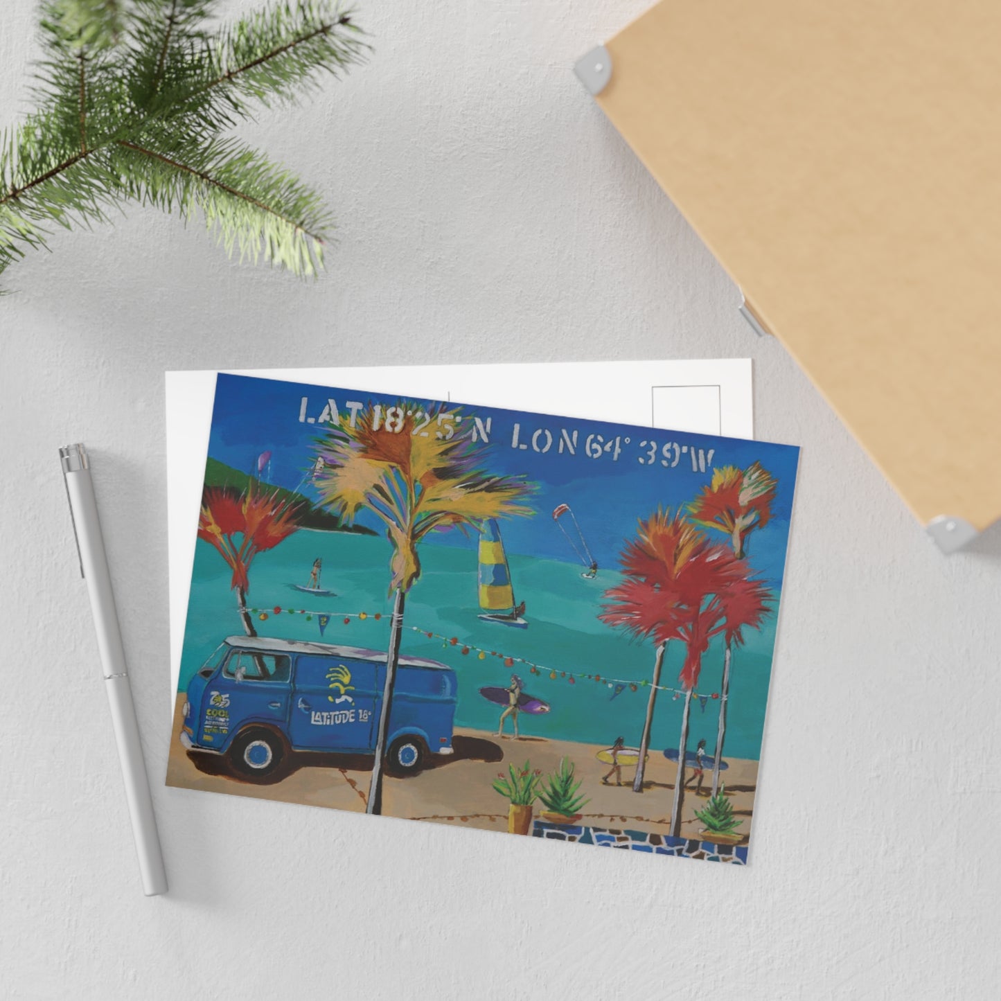 “BVI Beach Vibes” by Jim McManus 7" x 5" Postcard