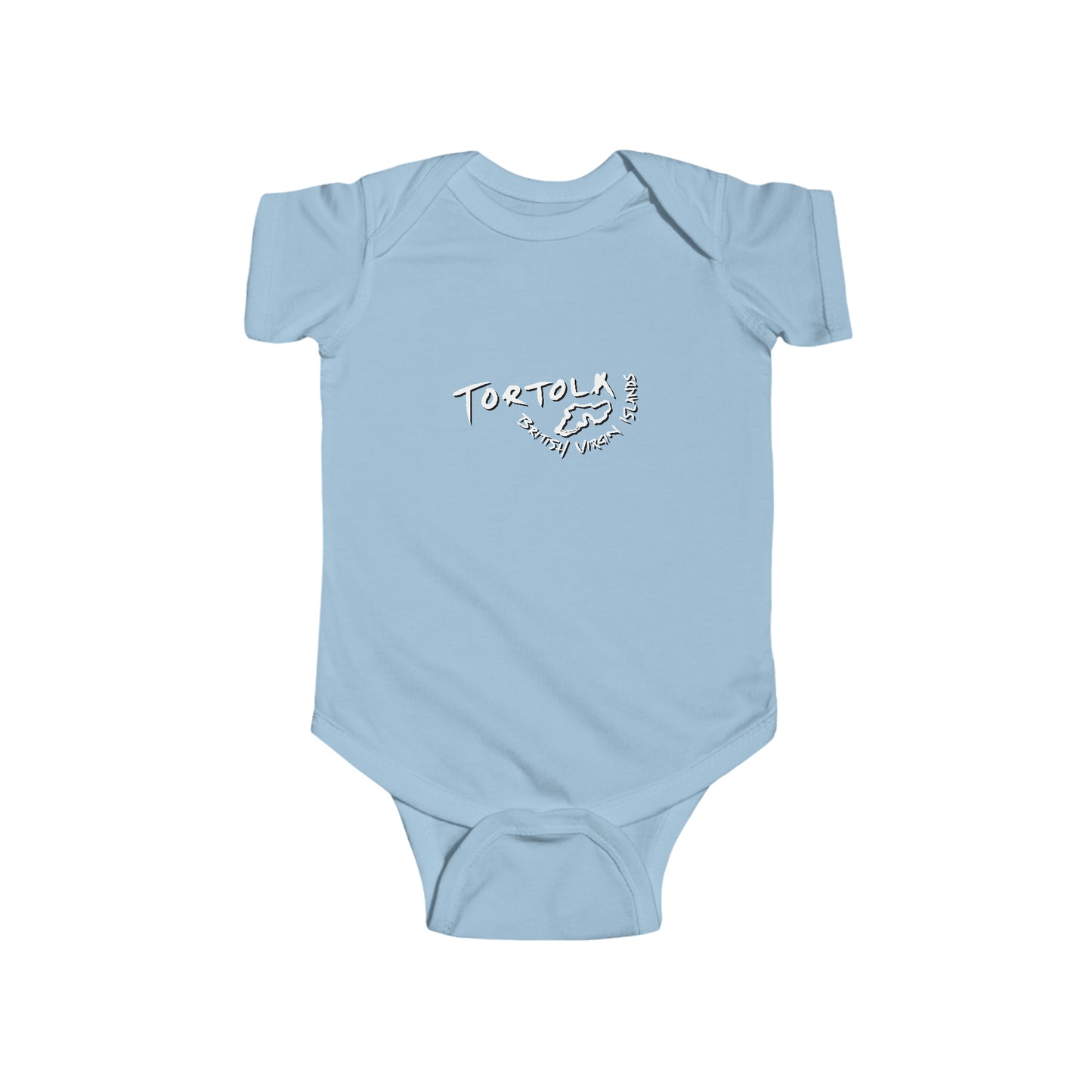 "Tortola, BVI - Island Outline" Infant Fine Jersey Bodysuit