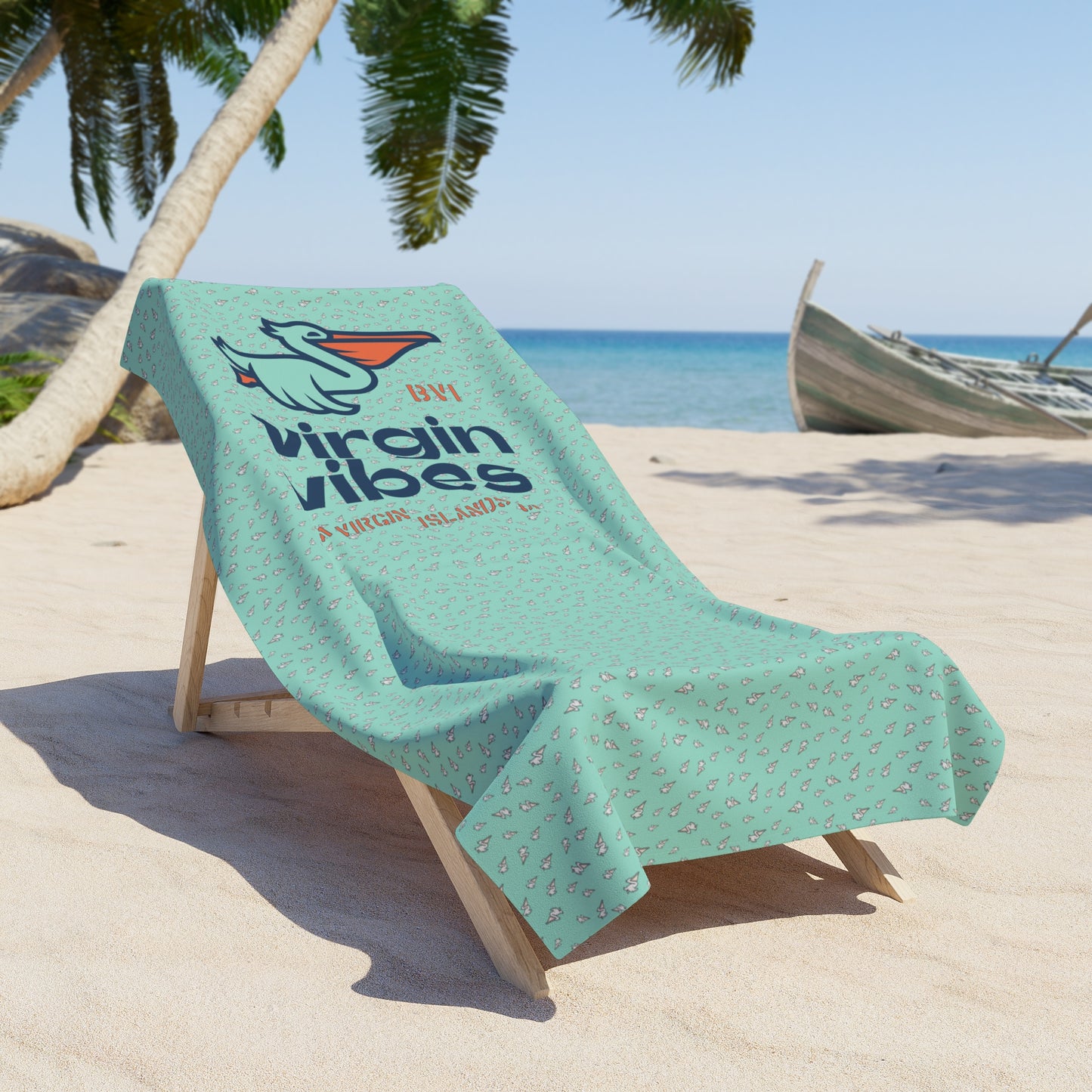 "Virgin Vibes | BVI" Beach Towel