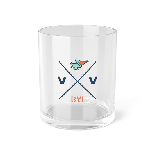 "Virgin Vibes | BVI" Bar Glass