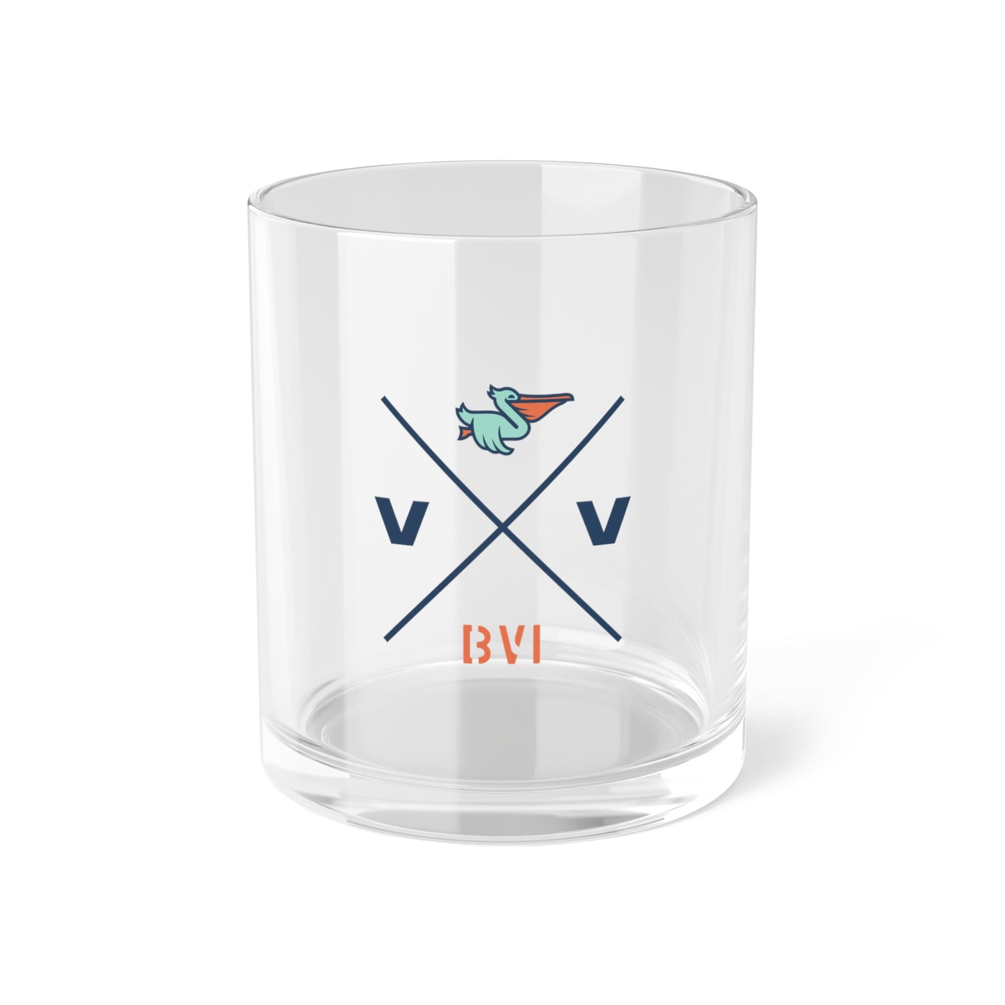 "Virgin Vibes | BVI" Bar Glass