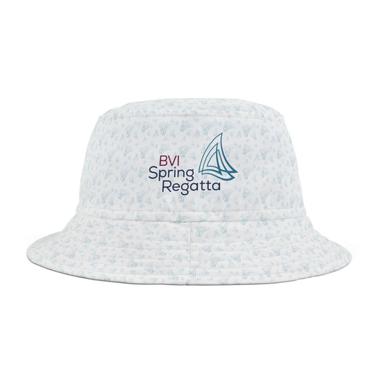 "BVI Spring Regatta 2025" Bucket Hat (White)