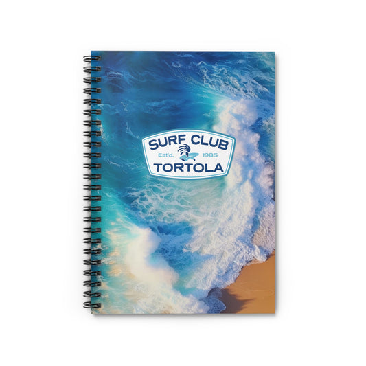 "Surf Club Tortola" Spiral Notebook - Ruled Line