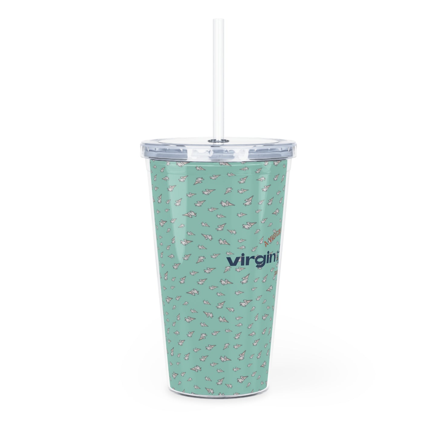 "Virgin Vibes | BVI" Plastic Tumbler w/ Straw 20oz